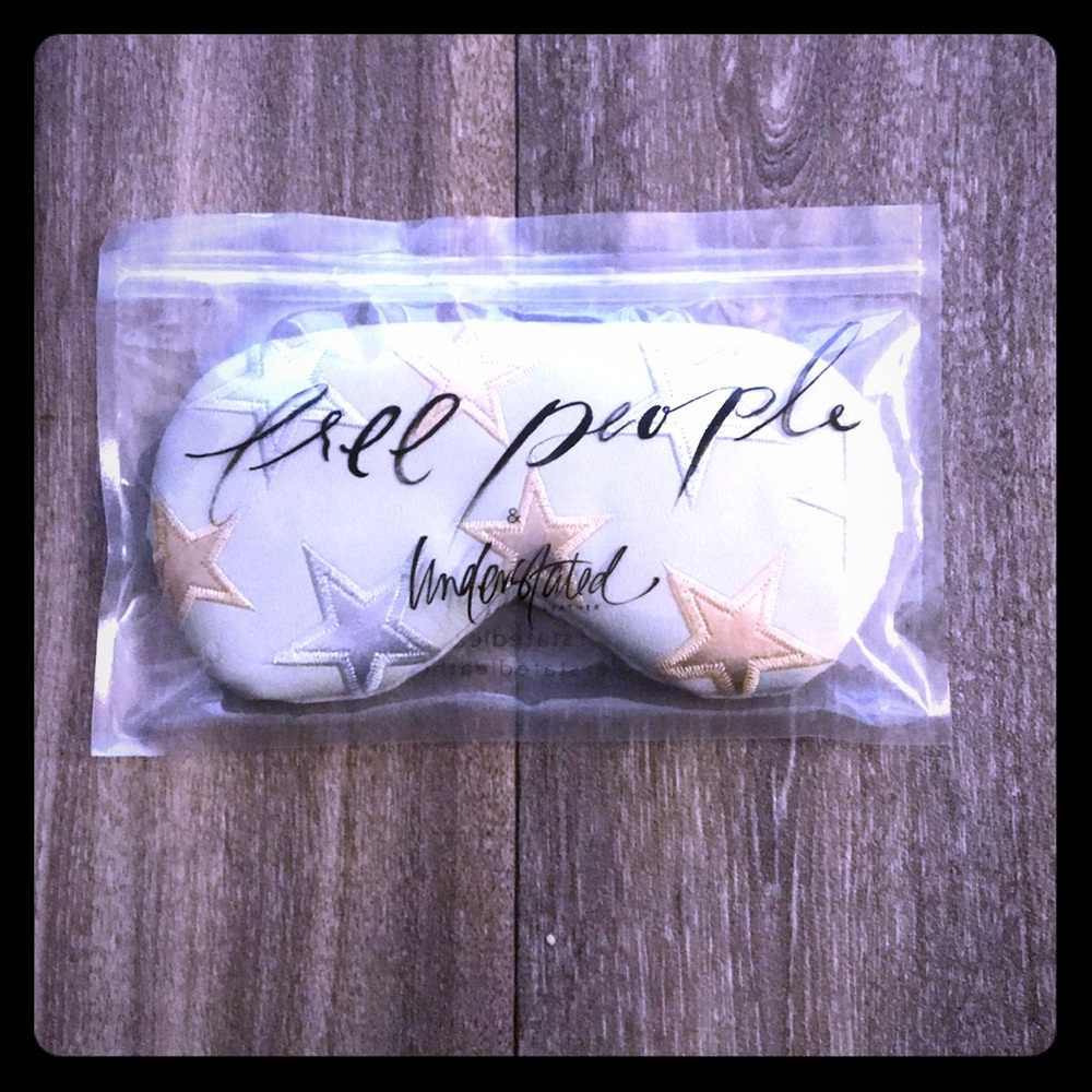 Free People vegan leather sleep mask